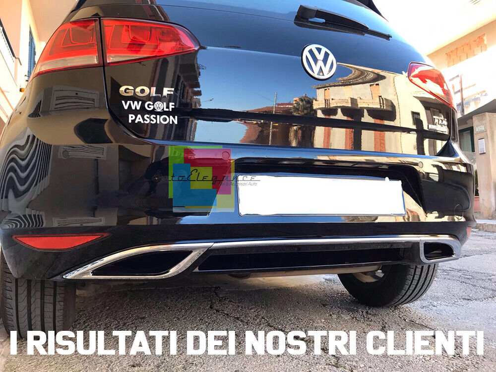 VW GOLF 7 DAL 2012 AL 2016 DIFFUSORE POSTERIORE SOTTO PARAURTI LOOK 7.5 .- ABS