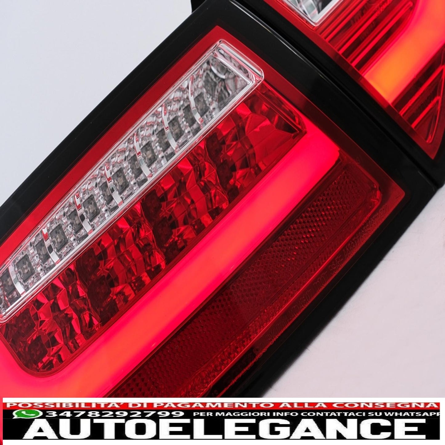 led rear lights suitable for audi a5 8t coupe cabrio sportback (2007-2009) transparent red