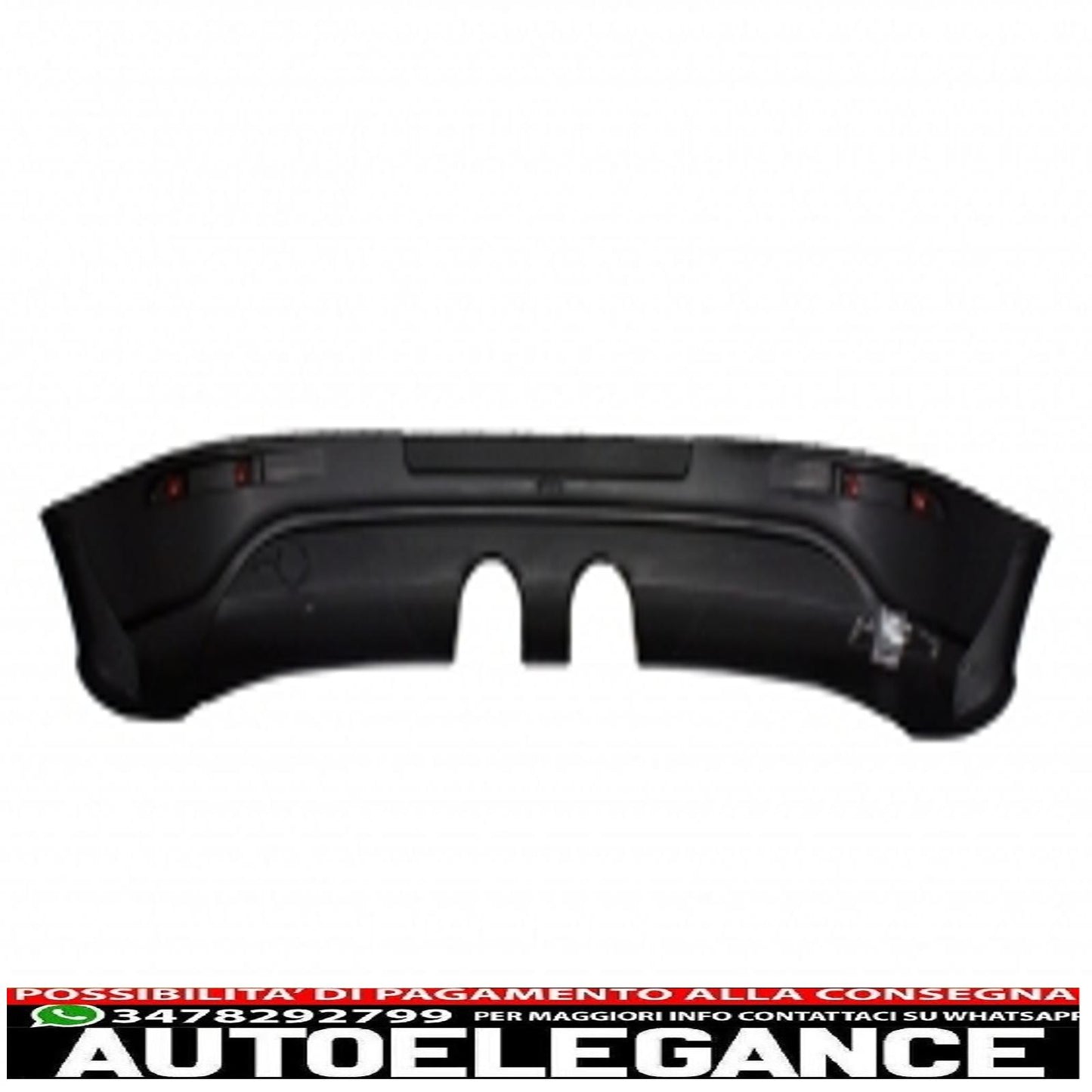 rear bumper extension suitable for vw golf v (2003-2007) r32 look and complete exhaust system