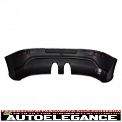 rear bumper extension suitable for vw golf v (2003-2007) r32 look and complete exhaust system
