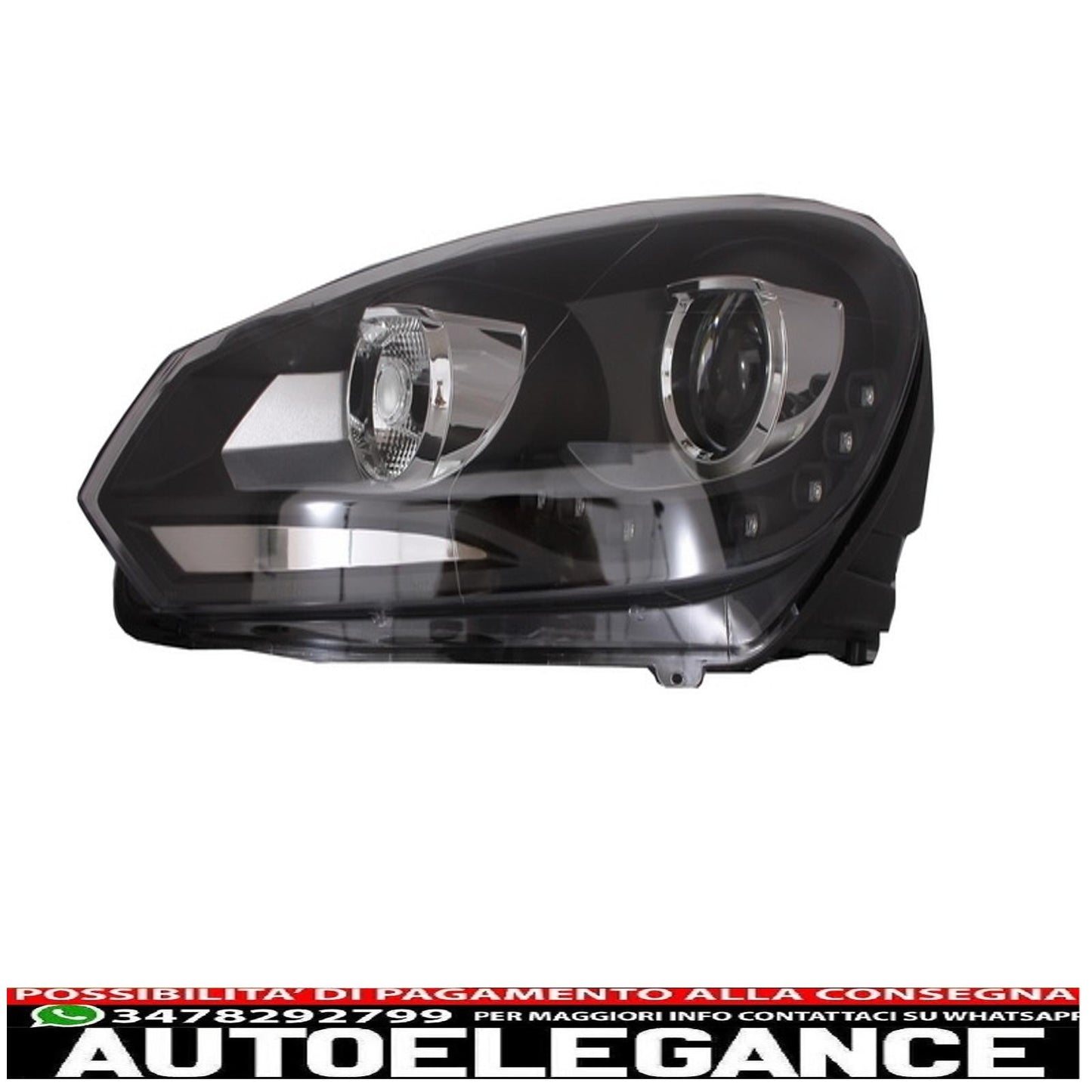 headlights suitable for VW Golf 6 VI (10.2008-2012) LED DRL daylight GTI look 