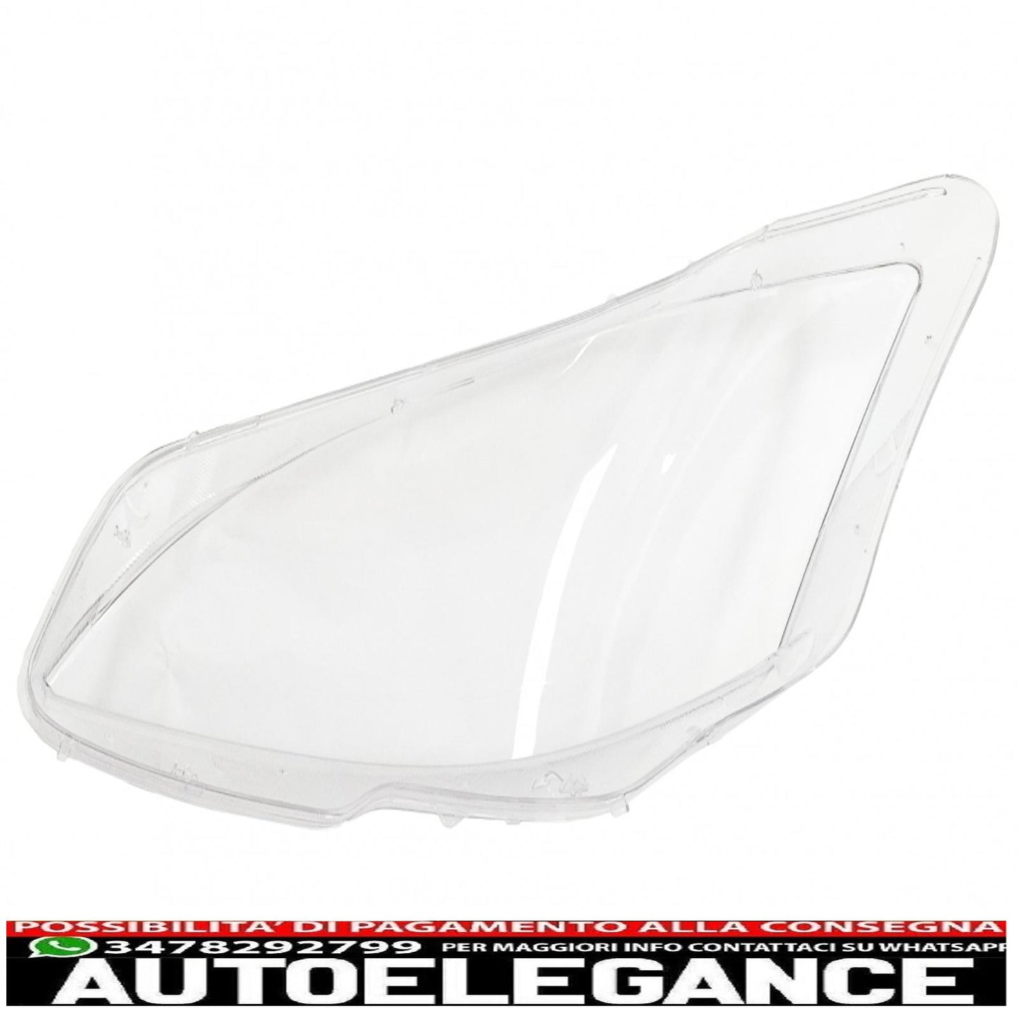 headlight lenses suitable for mercedes s class w221 restyling (2010-2013) clear 