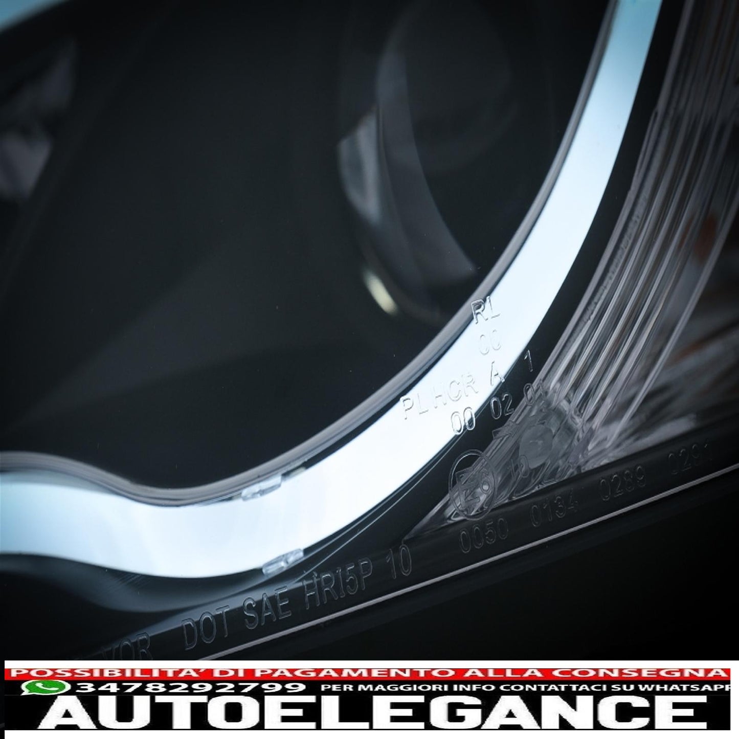 drl led headlights suitable for audi a3 8p (05.2003-03.2008) black 