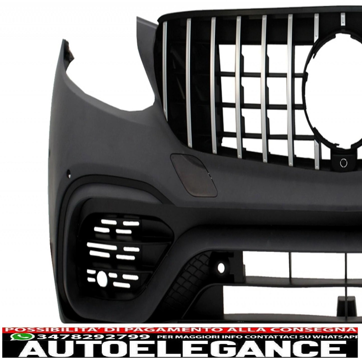 paraurti anteriore con spoiler posteriore sul tetto adatto per mercedes glc x253 suv (2015-2019) glc 63 design