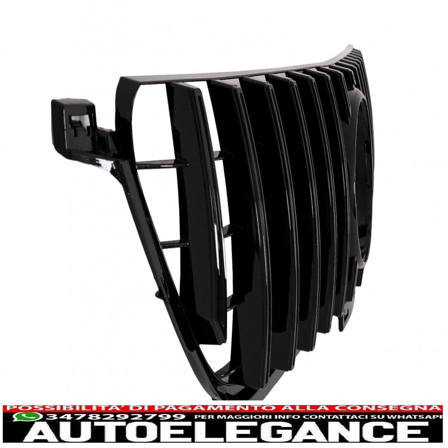 griglia anteriore adatta per mercedes classe ml w166 (2012-2014) gt-r design panamericana nera