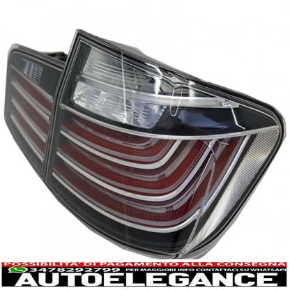 m performance led rear lights suitable for bmw 5 series f10 (2011-2017) black line design lci