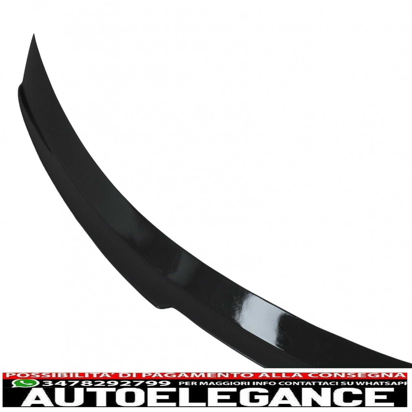 trunk spoiler suitable for alfa romeo giulia 952 (2016-2021) piano black 