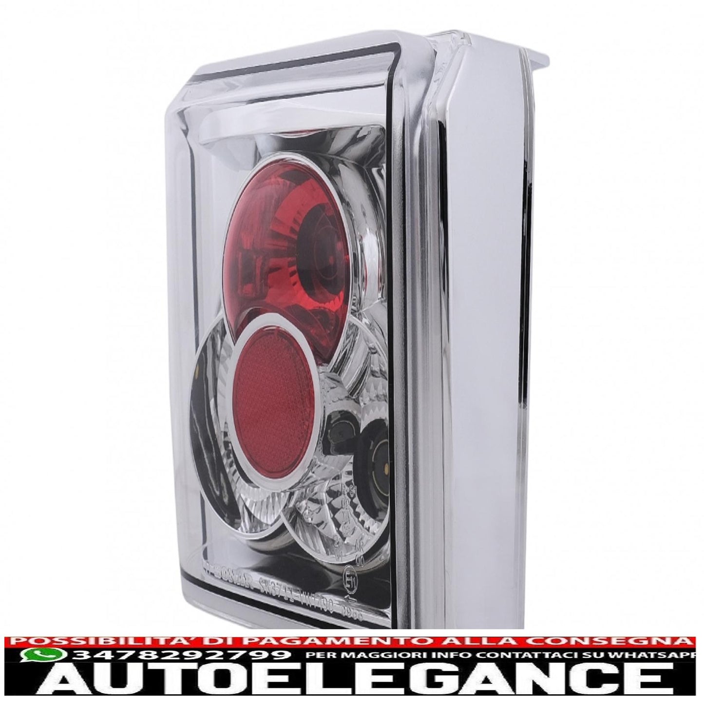 rear lights suitable for vw t4 transporter caravelle multivan (1990-03.2003) chrome
