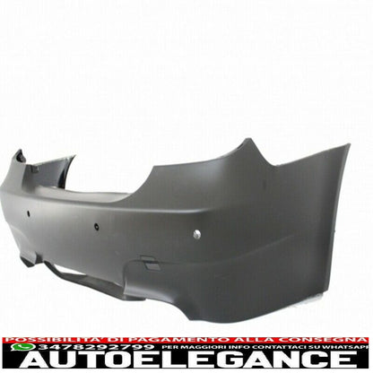 Rear bumper suitable for bmw 5 series e60 (2003-2007) m5 design with exhaust tips and trunk spoiler