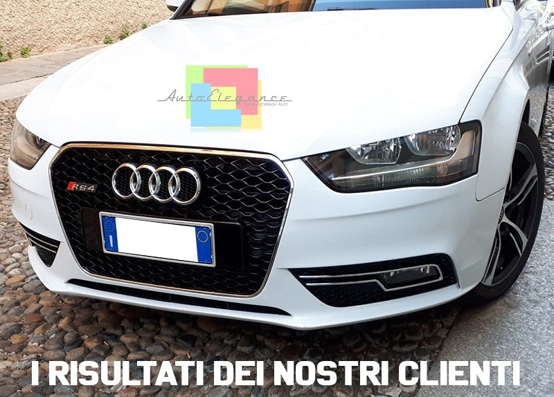 GRIGLIA ADATTA PER AUDI A4 B8 2012-2015 LOOK RS4 CON BORDO SATINATO
