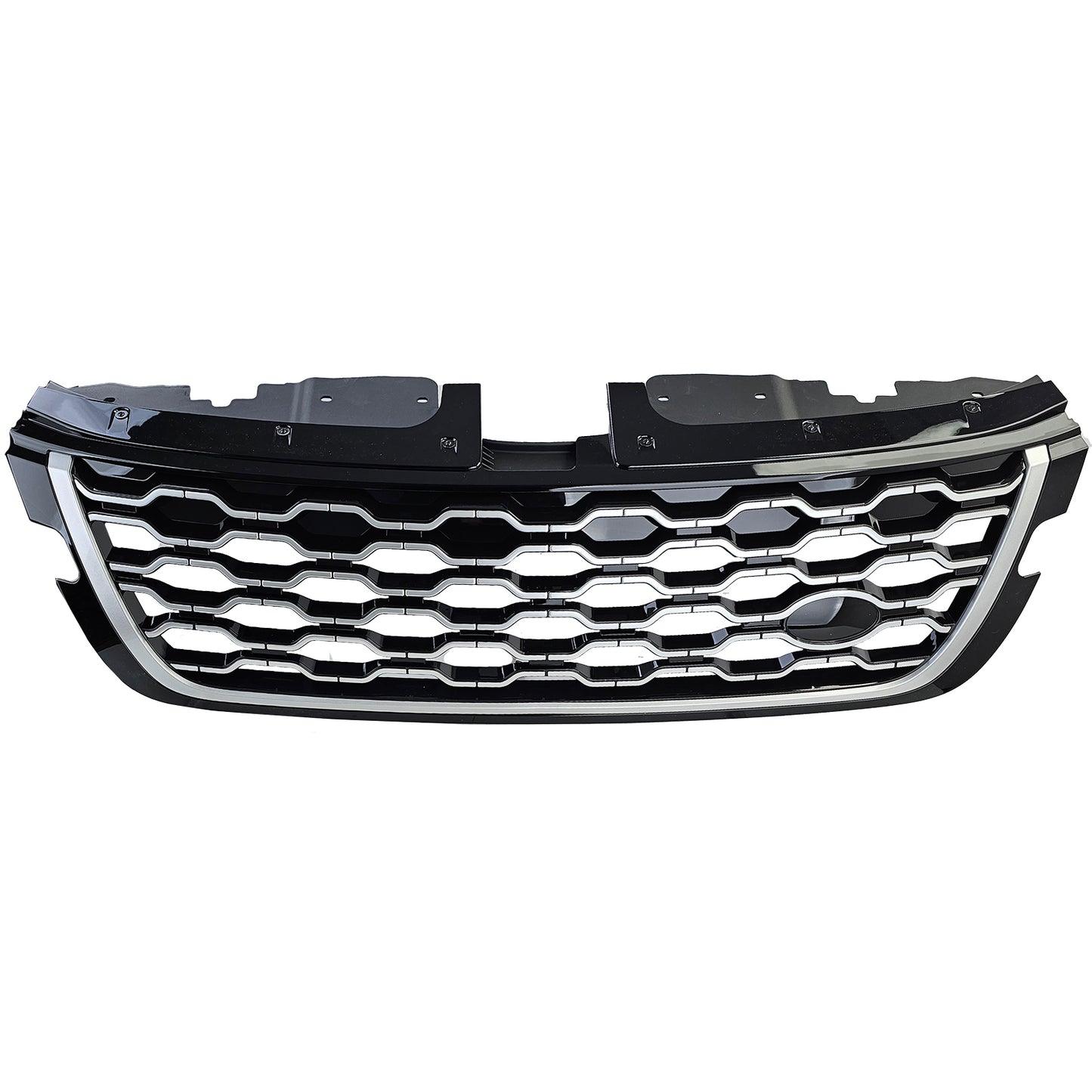 GRIGLIA ANTERIORE ADATTA PER RANGE ROVER EVOQUE L551 2019+ LOOK NERO - ARGENTO