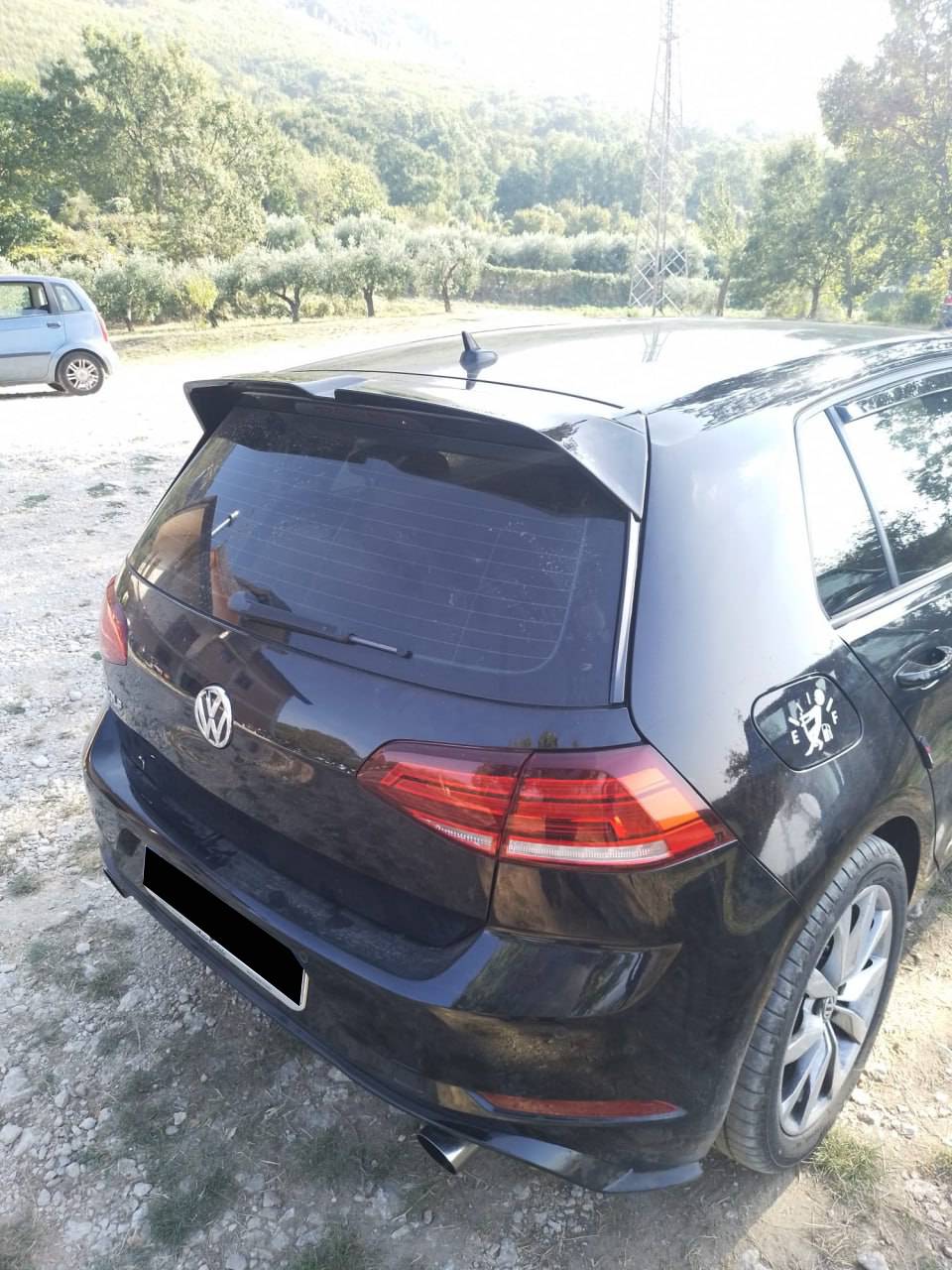 SPOILER TETTO ADATTO PER VW GOLF 7 GOLF 7.5 2012-2020 LOOK NERO LUCIDO