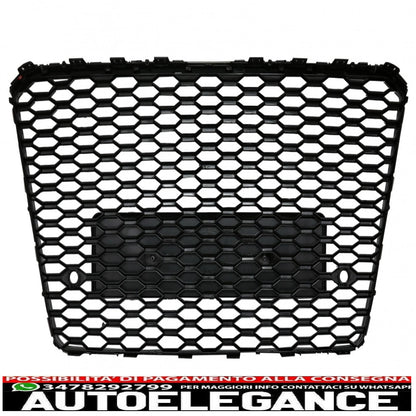 griglia anteriore adatta per audi a8 d4 facelift (2014-2017) rs8 design pianoforte nero