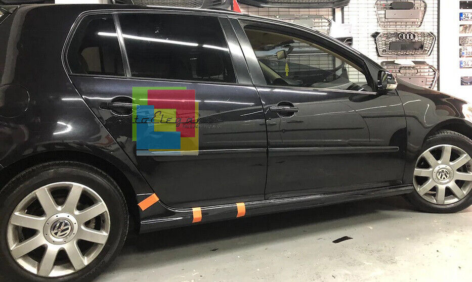 VW GOLF 6 VI 2008-2012 5 DOOR SPOILER SIDE SKIRTS UNDER DOOR GTI - ABS