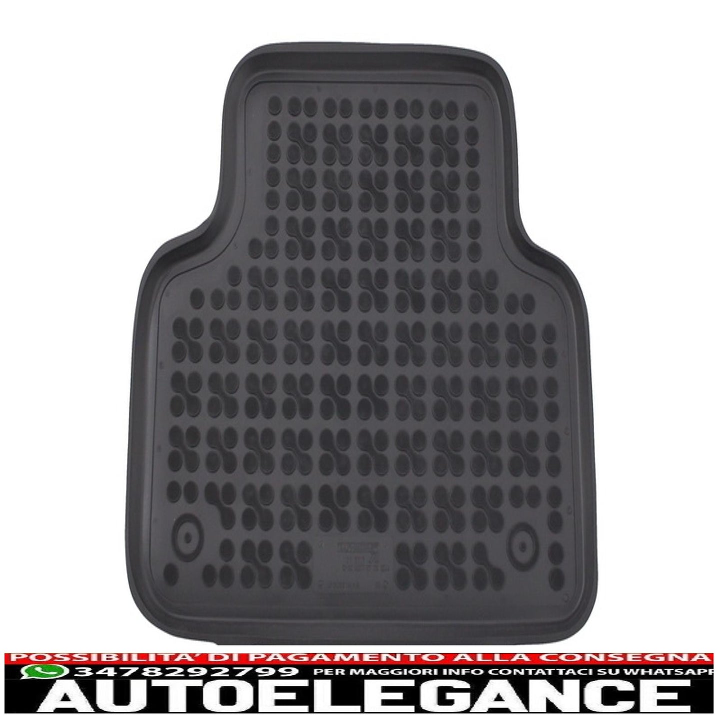 Black rubber mat suitable for audi q7 4m (2015-) q8 (2018-)