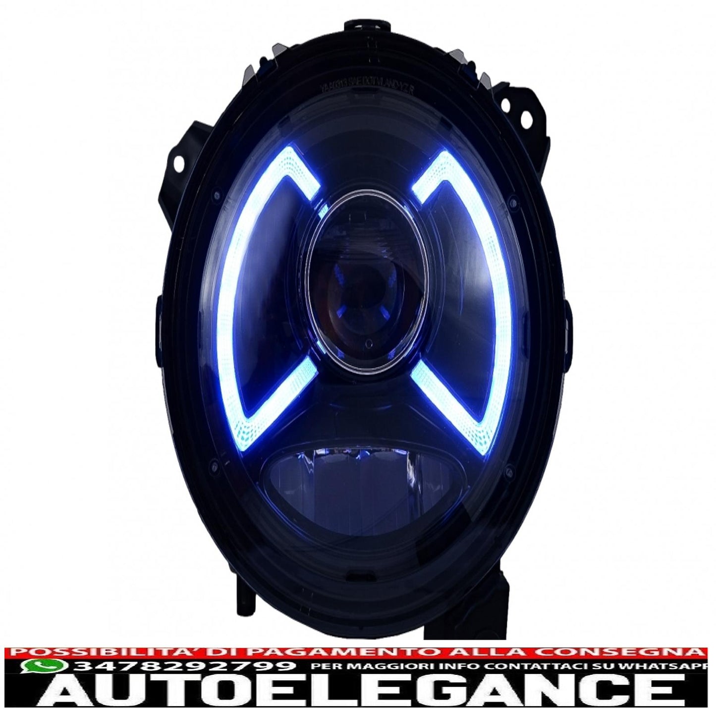 Full LED headlights suitable for Jeep Wrangler IV JL/JLU (2018-up) light bar. 