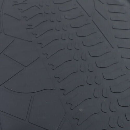 Premium Rubber Floor Mats Set 4pcs Black for Jeep Wrangler JK 07-19