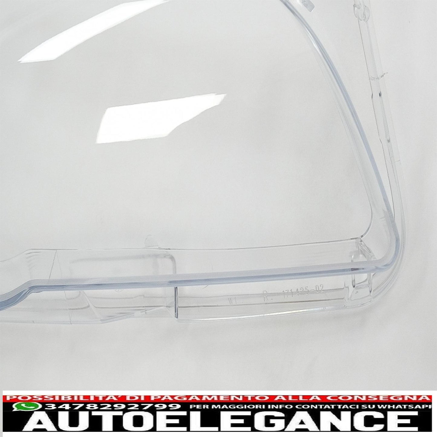 occhiali per fari adatti per bmw serie 5 f10 f11 f18 (2010-2017) ottica in vetro trasparente