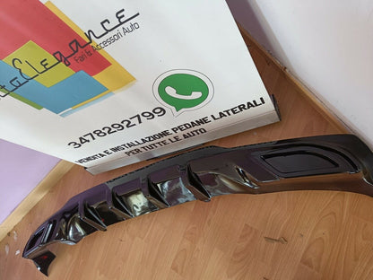 OPEL ASTRA K 2015-2018 REAR BUMPER DIFFUSER ABS GLOSSY BLACK .-. 