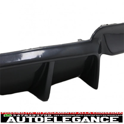 Double outlet air diffuser suitable for bmw 5 series f10 f11 (2011-2017) m design piano black 