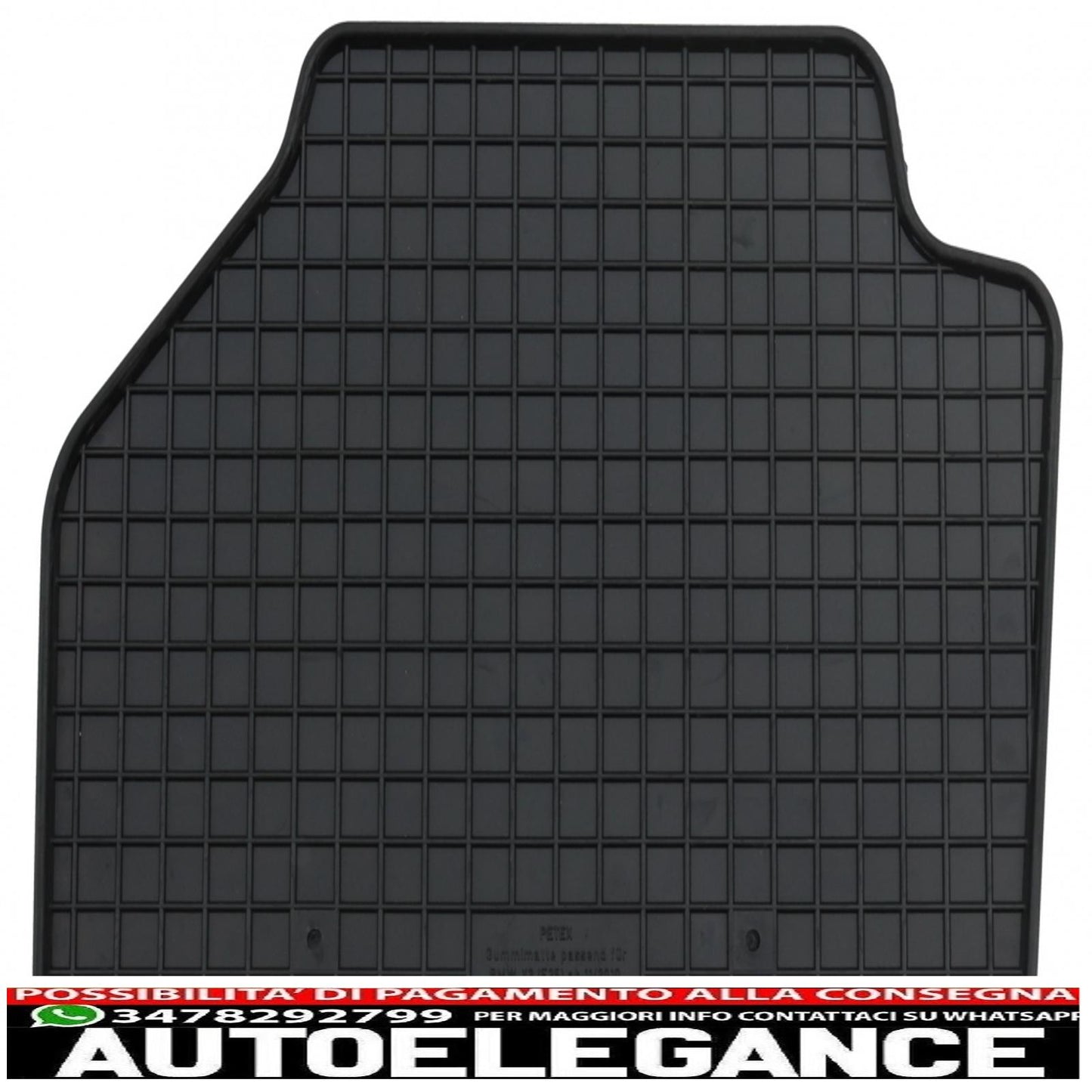 Black rubber mat suitable for bmw x3 f25 (2011-2017), x4 f26 (2014-2018)