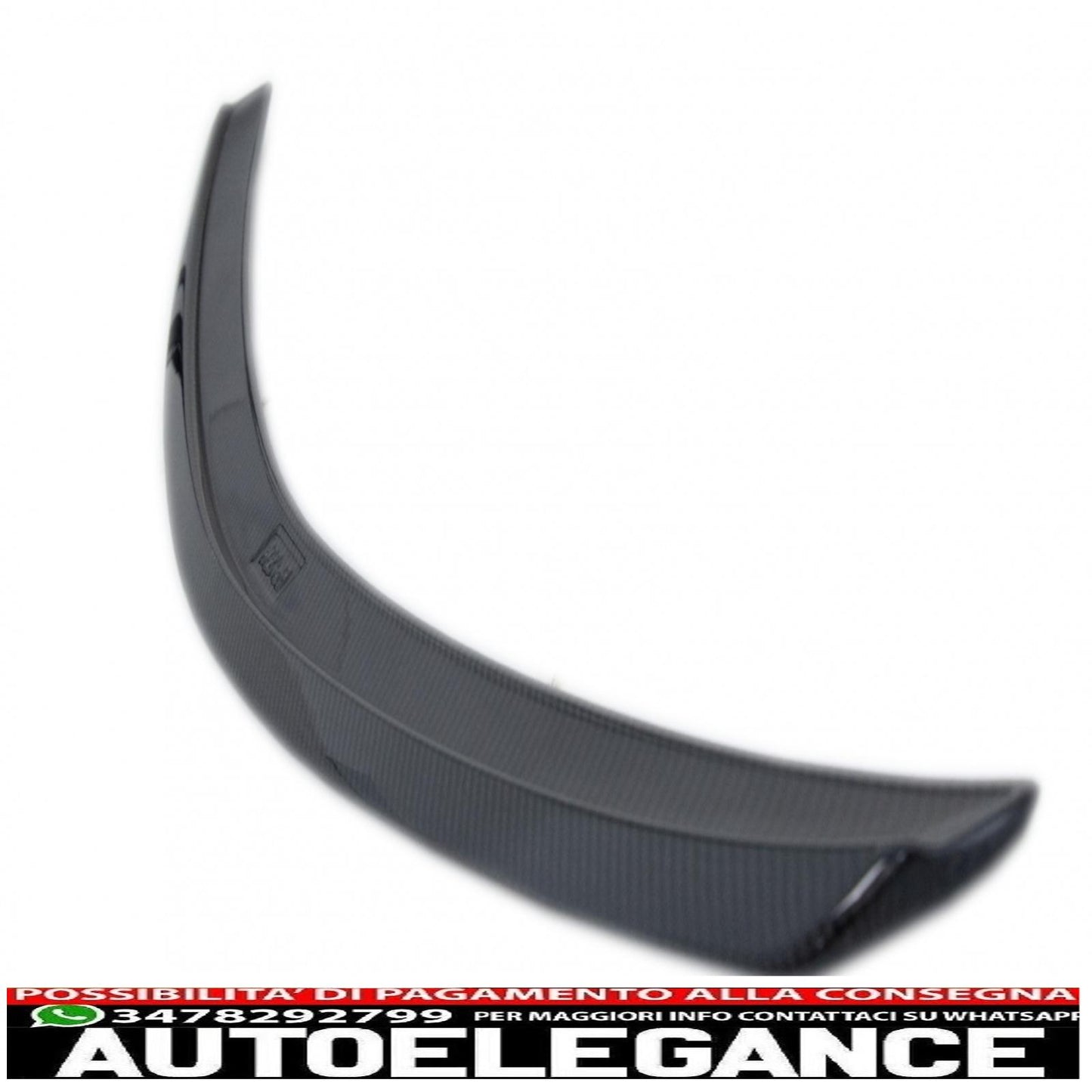 trunk spoiler suitable for mercedes c-class w204 limousine (2007-2014) real carbon design 