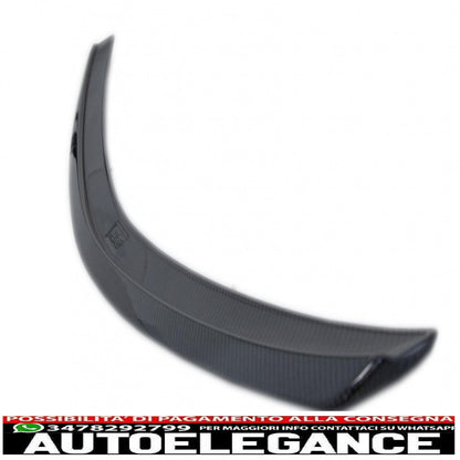 trunk spoiler suitable for mercedes c-class w204 limousine (2007-2014) real carbon design 