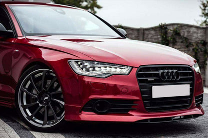 SOTTO PARAURTI ANTERIORE ADATTO PER AUDI A6 4G C7 2011-2014 LOOK TUNING GREZZO