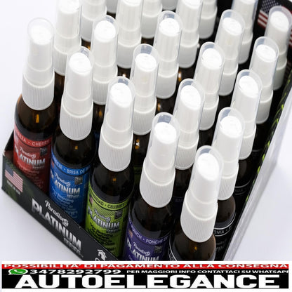 paradise fresh air spray deodorante per ambienti serie platino elimina odori 25 unità assortite