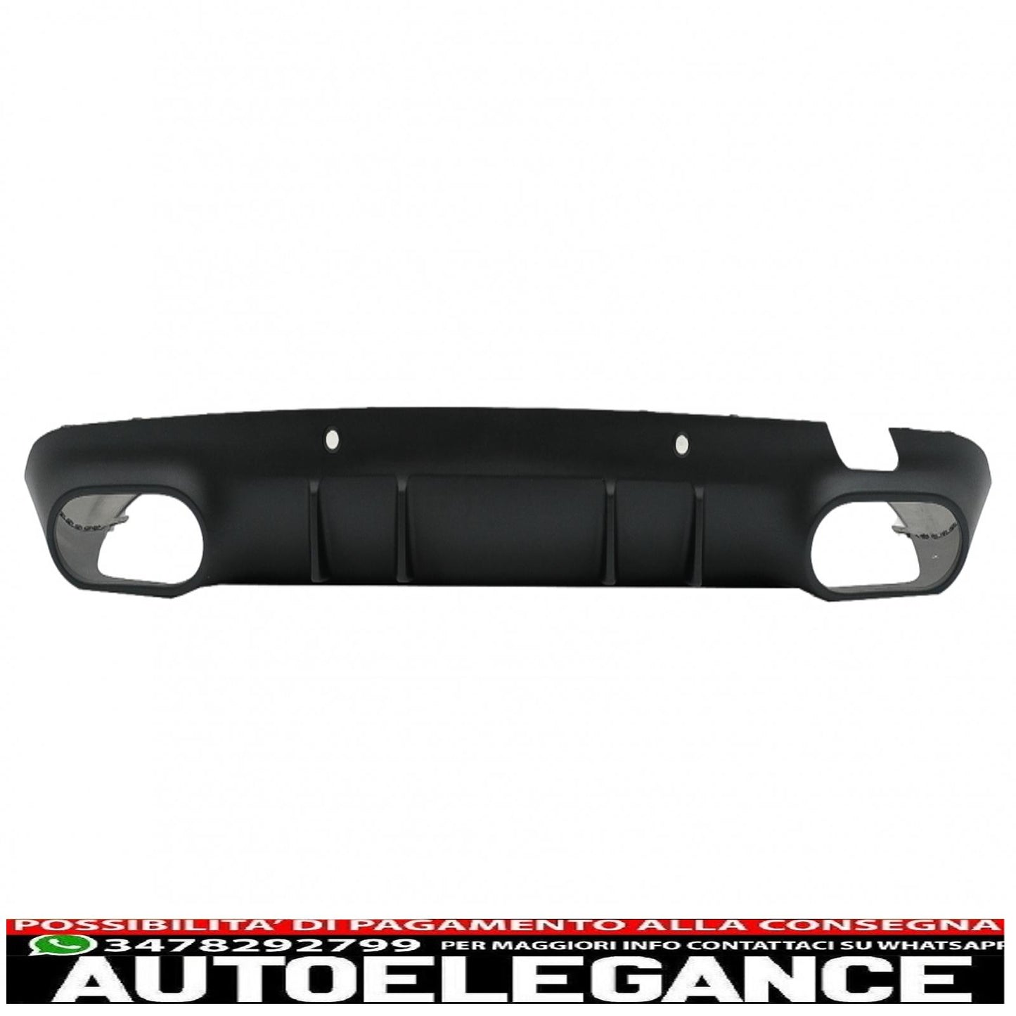 Rear Diffuser with Black Exhaust Tips Suitable for Mercedes CLS Class C257 (2018+) Night Design Package CLS53