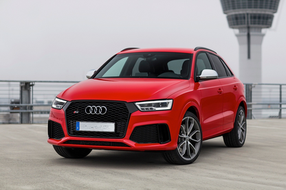 GRIGLIA ANTERIORE ADATA PER AUDI Q3 2016-2019 LOOK RSQ3 BORDO NERO NIDO D'APE