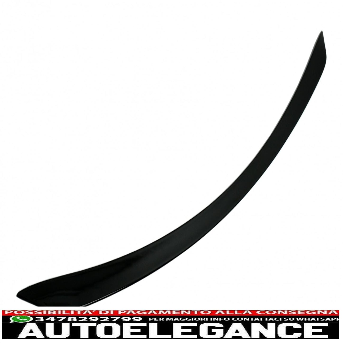 Boot Spoiler Suitable for Mercedes E-Class W213 Sedan (2016 Onwards) Piano Black 
