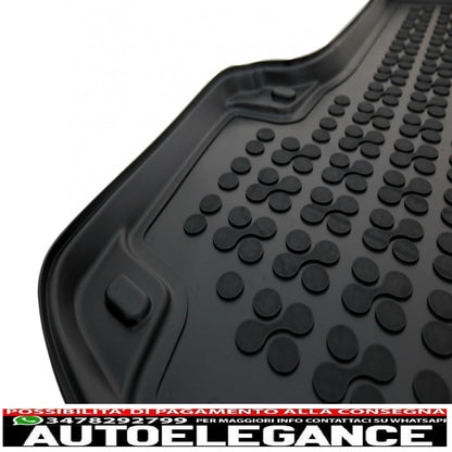 Black rubber boot mat suitable for skoda octavia ii 1z (2004-2013) sedan/liftback