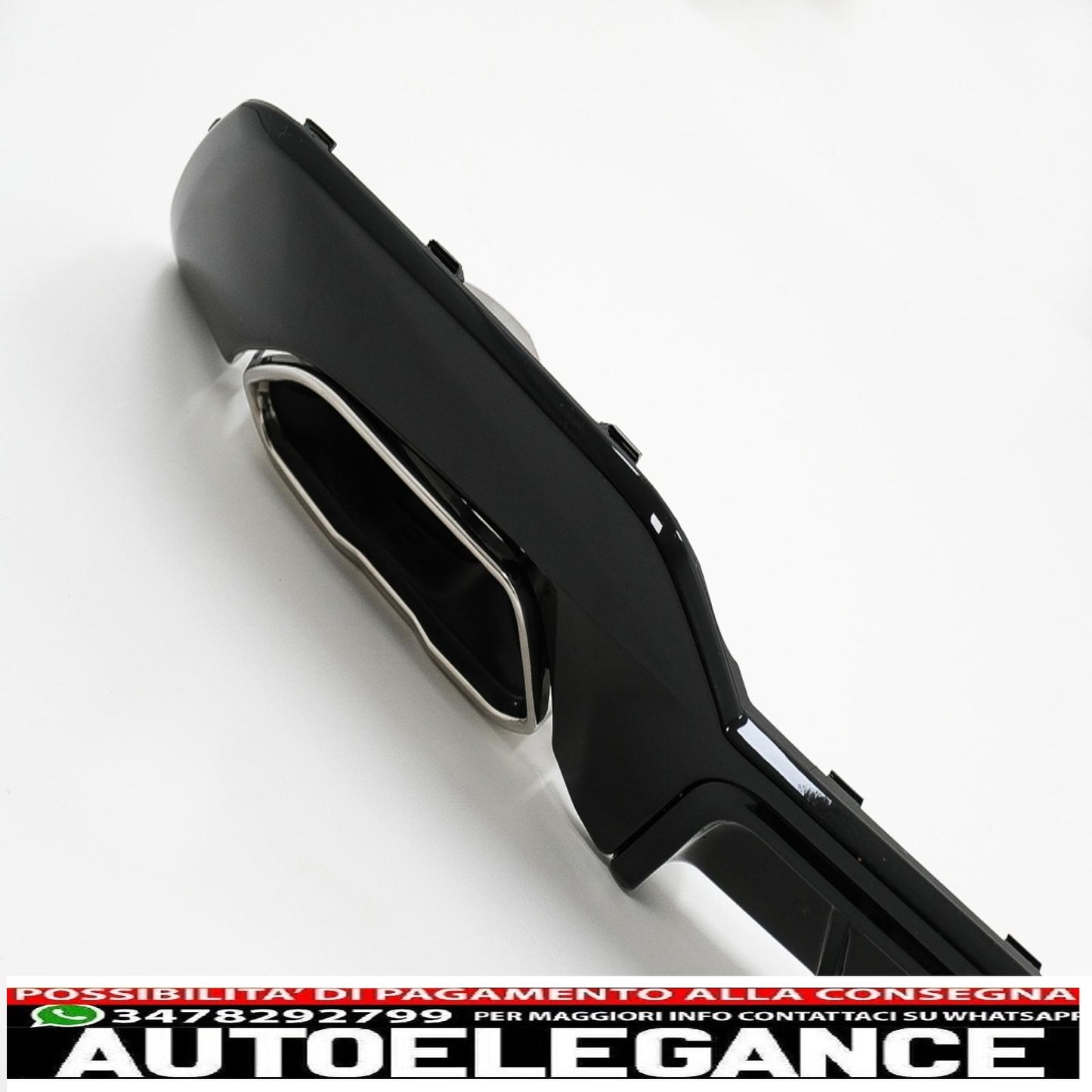 Diffusore mantovana per paraurti posteriore con terminali di scarico cromati adatto per BMW serie 3 G20 G28 berlina G21 Touring (2018-2022) M340i M Look