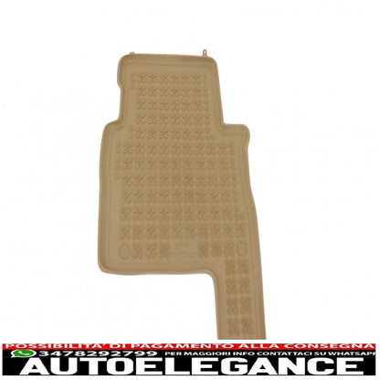 Beige rubber mat suitable for Hyundai Santa Fe 2007-2012