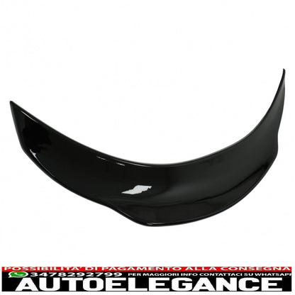 Trunk Spoiler Suitable for Mercedes C-Class C205 Coupe (2014-2019) Sporty and Dynamic Design Piano Black