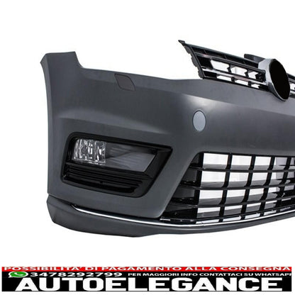 front bumper and bi-xenon look led headlights with sequential dynamic direction indicators suitable for vw golf vii 7 (2013-2017) r-line look