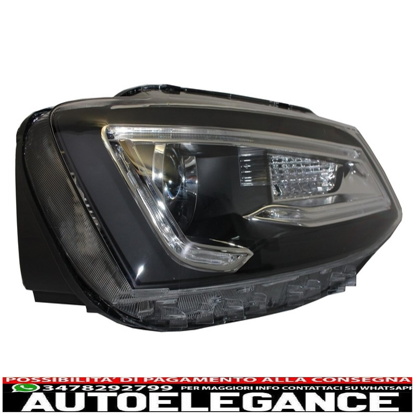 led drl headlights suitable for vw jetta mk6 vi (2011-2017) bi-xenon design dynamic and fluid signals demon look 