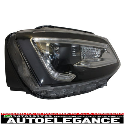 led drl headlights suitable for vw jetta mk6 vi (2011-2017) bi-xenon design dynamic and fluid signals demon look 