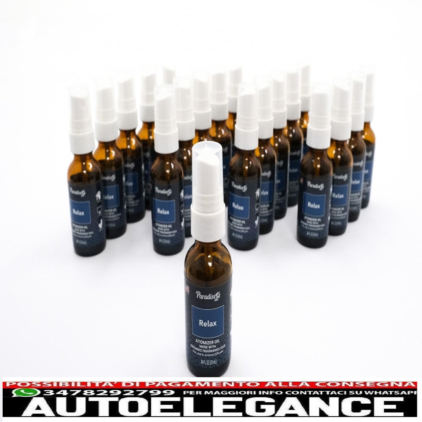 Paradise Air Fresh atomizzatore olio deodorante spray 25 ml relax 25 unità diffusore di aromi