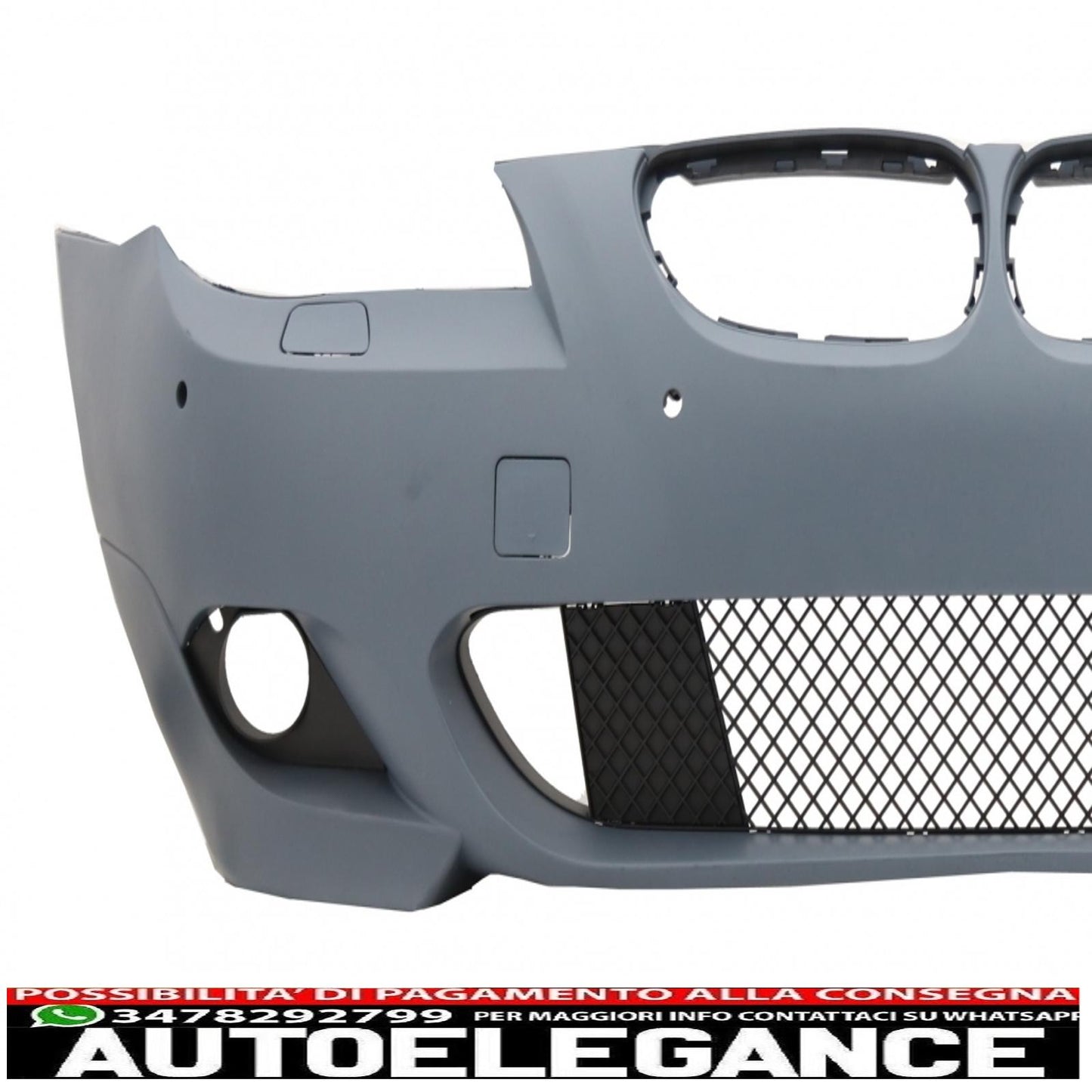 paraurti anteriore adatto per bmw serie 5 e60 e61 (2007-2010) design m-technik senza fendinebbia