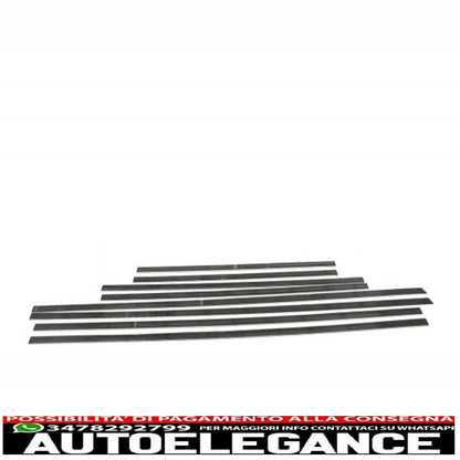 aggiungi sulle modanature delle portiere strisce in alluminio spazzolato con decalcomanie laterali adesivo in vinile nero adatto per mercedes classe g w463 (1989-2017) AUTOELEGANCERICAMBI