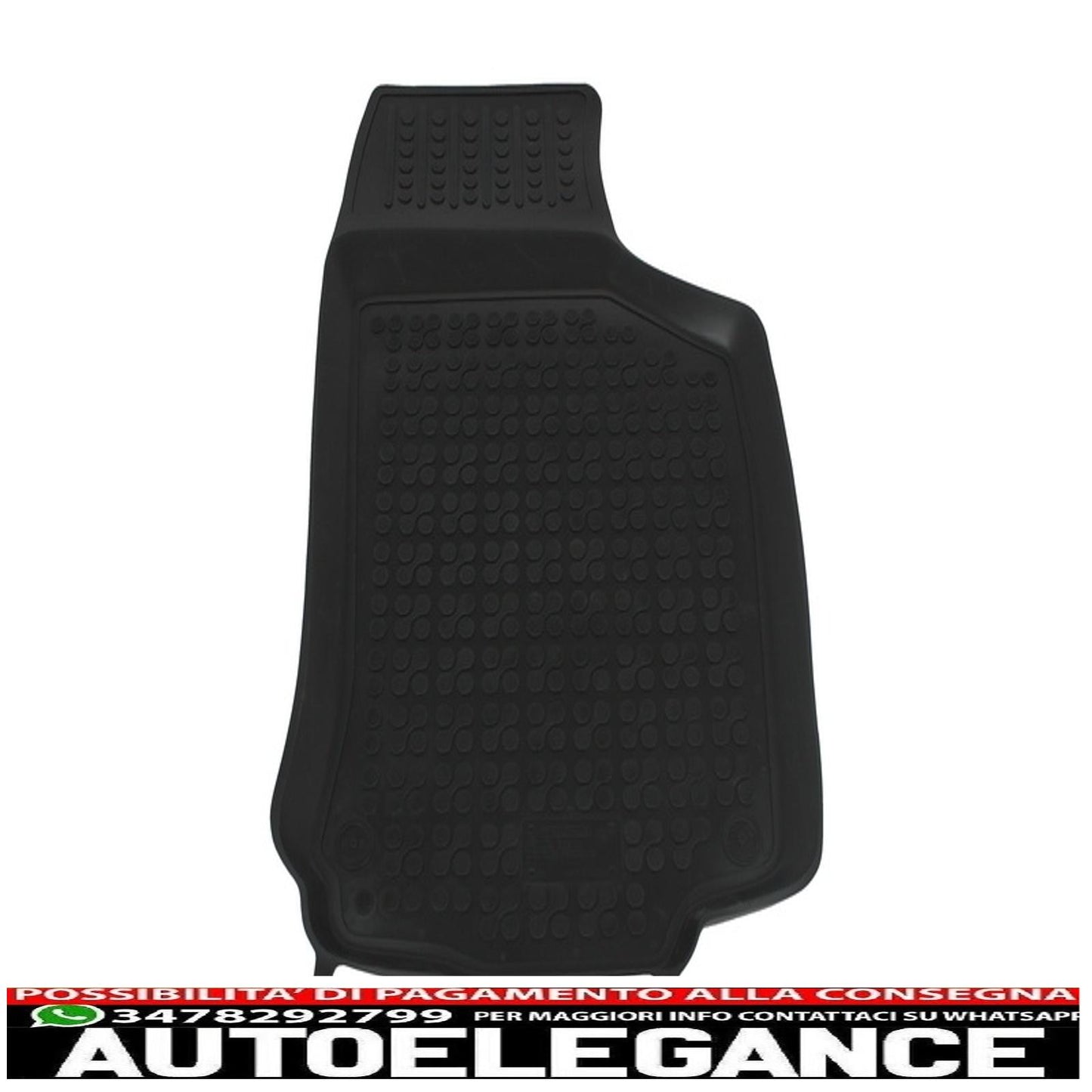 Black rubber mat suitable for opel corsa c 2000-2006