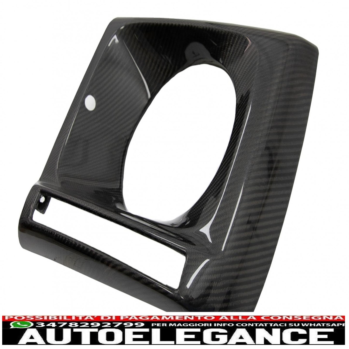 Copri fari in fibra di carbonio adatti per mercedes classe g w463 (1989-2018) design g65 AUTOELEGANCERICAMBI