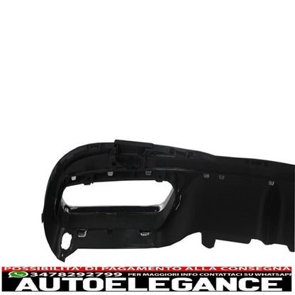 diffusore posteriore con terminali di scarico neri adatto per mercedes classe e w212 s212 facelift (2013-2016) solo paraurti pacchetto sportivo