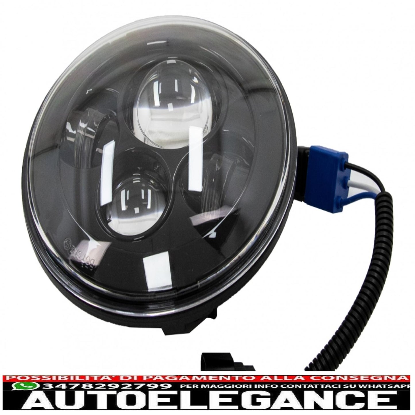 7 Inch Cree LED Headlights Fit For Jeep Wrangler JK TJ LJ Land Rover Defender Mercedes W463 Black 