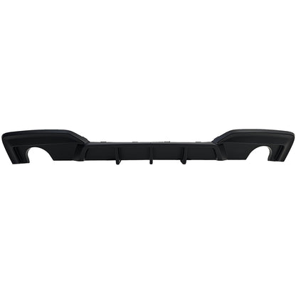 DIFFUSORE POSTERIORE 1+1 ADATTO PER BMW SERIE 6 F12 F13 F06 LOOK NERO OPACO