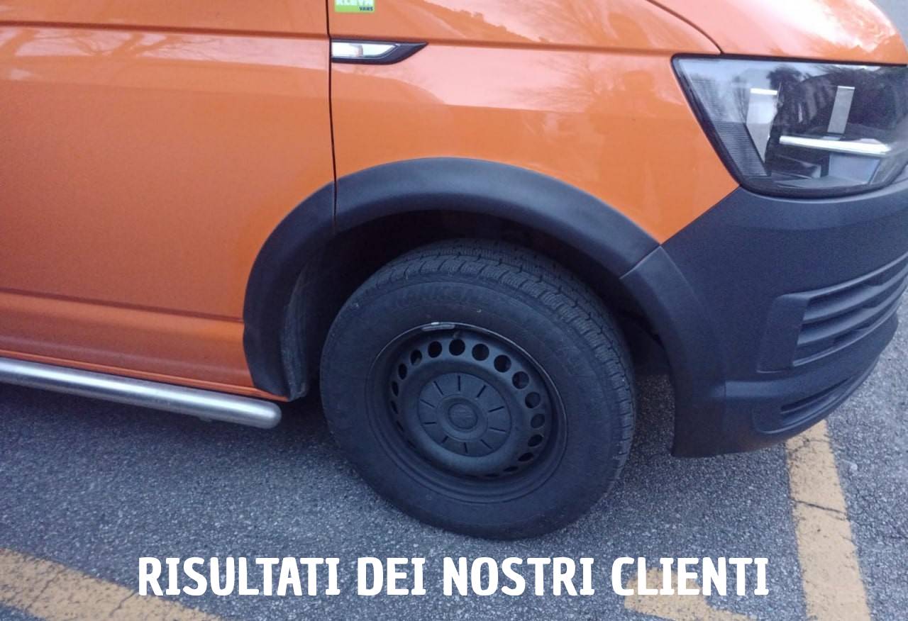 WIDENED MUDGUARDS SUITABLE FOR VW TRANSPORTER T6 T6.1 2016-2020 SPORTY LOOK