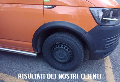 WIDENED MUDGUARDS SUITABLE FOR VW TRANSPORTER T6 T6.1 2016-2020 SPORTY LOOK