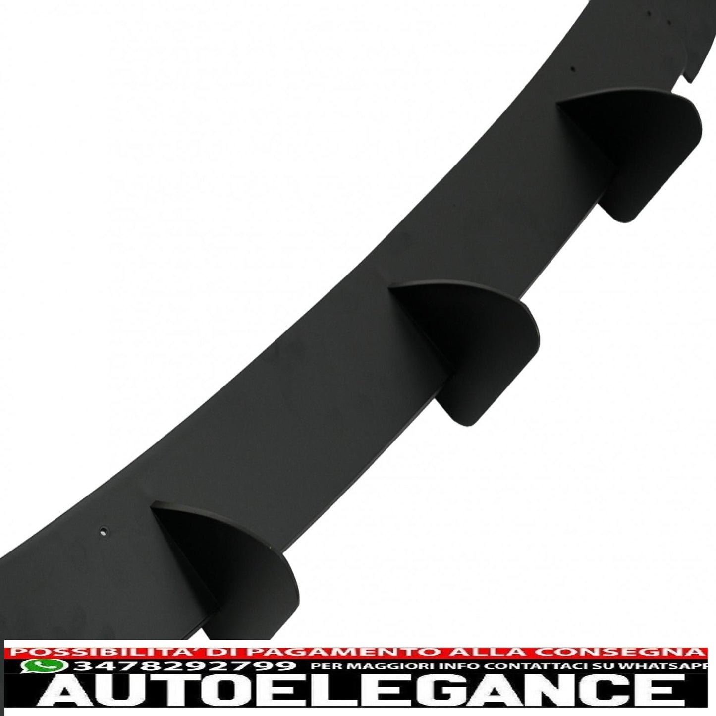 estensione paraurti posteriore per diffusore e splitter laterali posteriori adatta per vw golf vi 6 gti (2008-2013) nero
